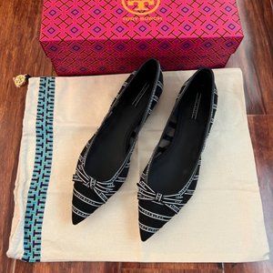 Tory Burch Penelope Mesh Striped Flats